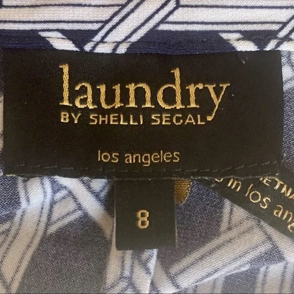 LAUNDRY BY SHELLI SEGAL Blue Jersey Dress - Picture 3 of 16